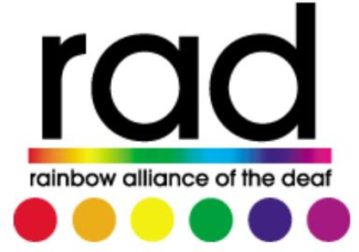 Rainbow Alliance of the Deaf (RAD) Icon